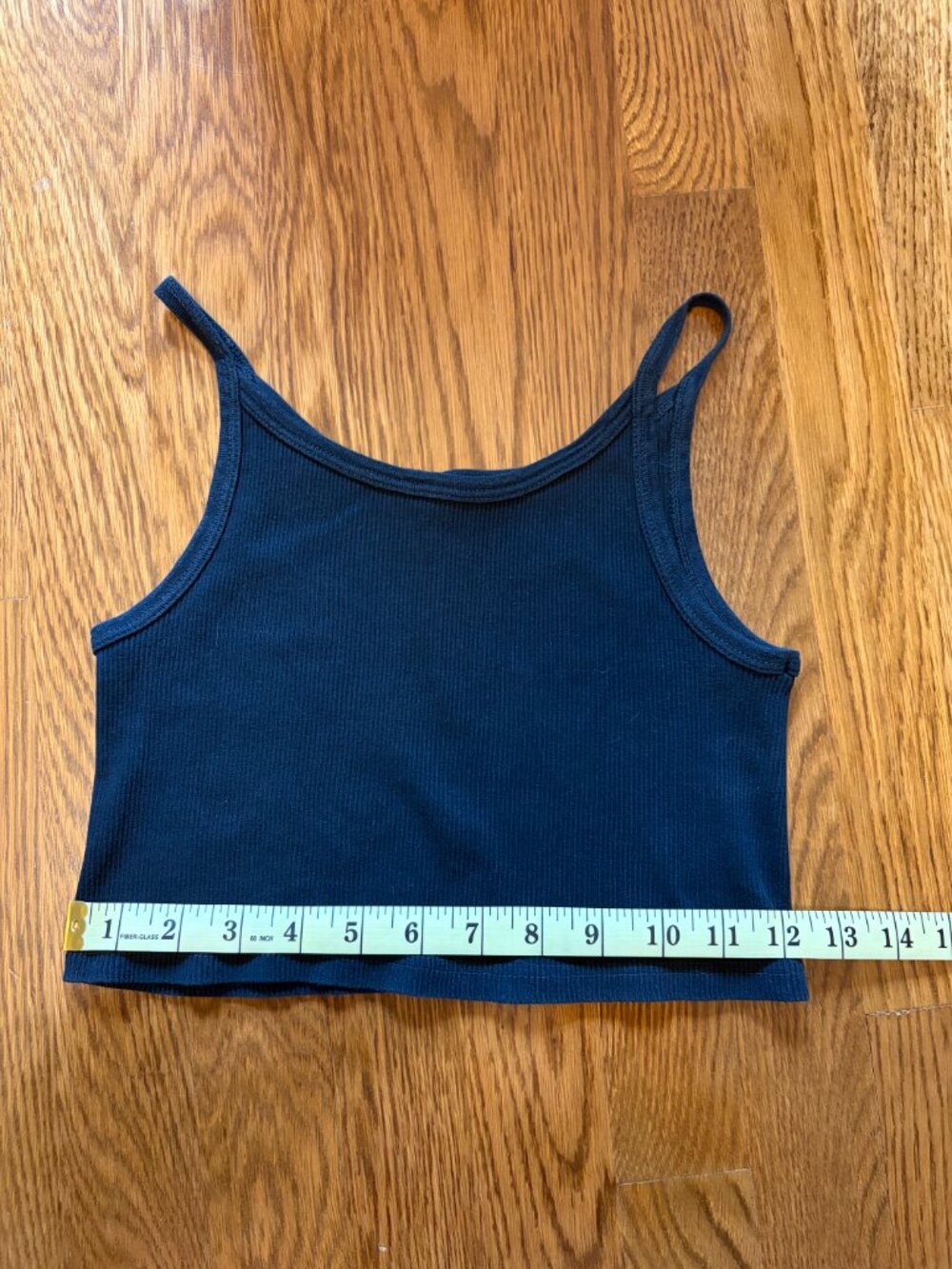 Brandy Melville cropped black cotton tank top - Picture 3 of 3